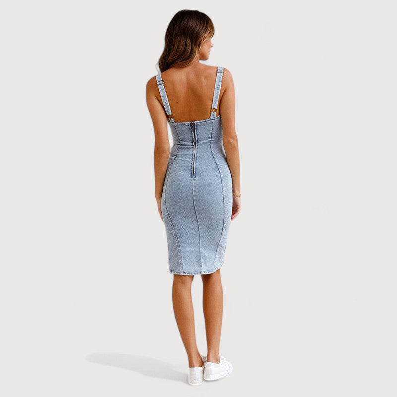 MARINA | VESTIDO DENIM ELEGANTE