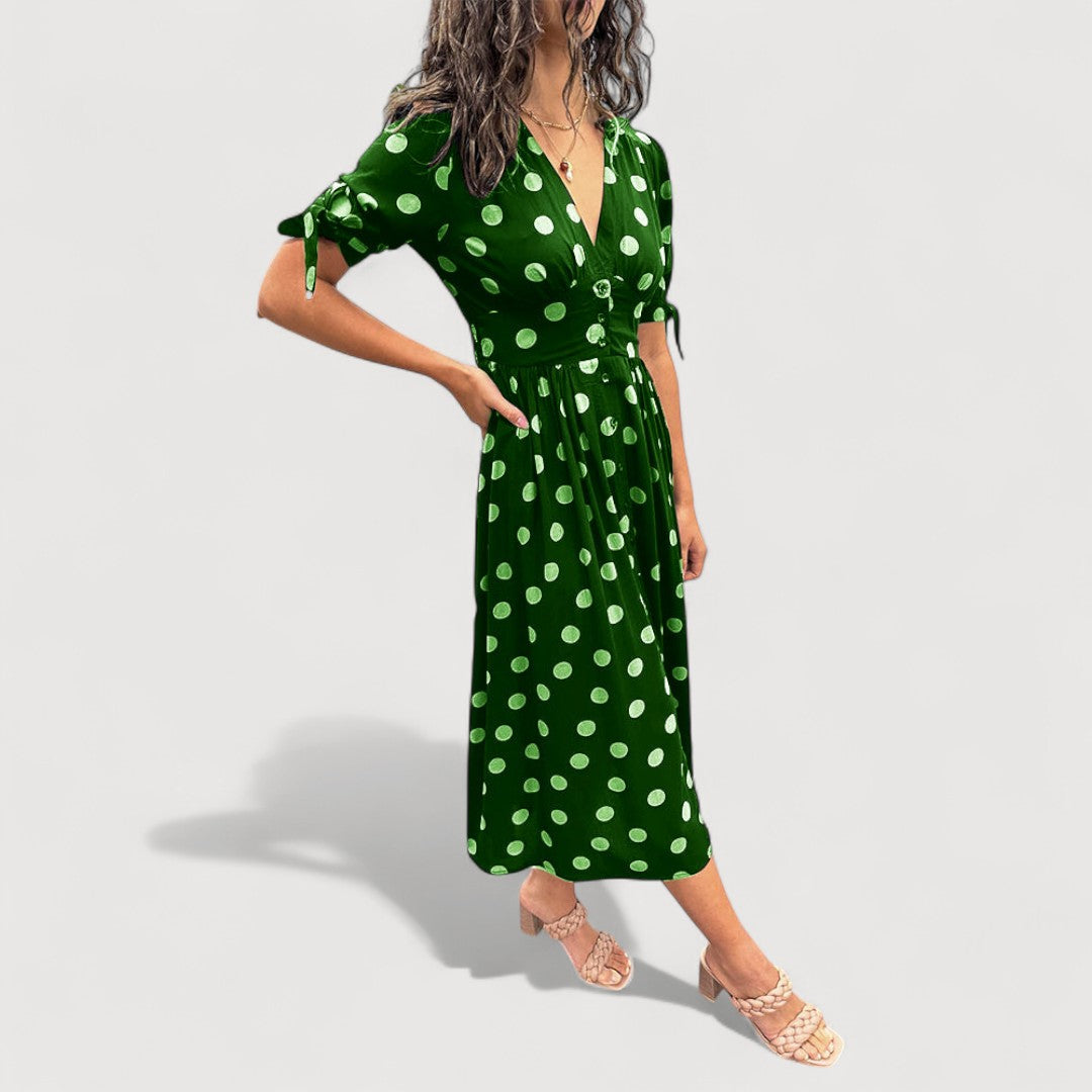 ROCIO | VESTIDO FRESCO CON ESCOTE EN V