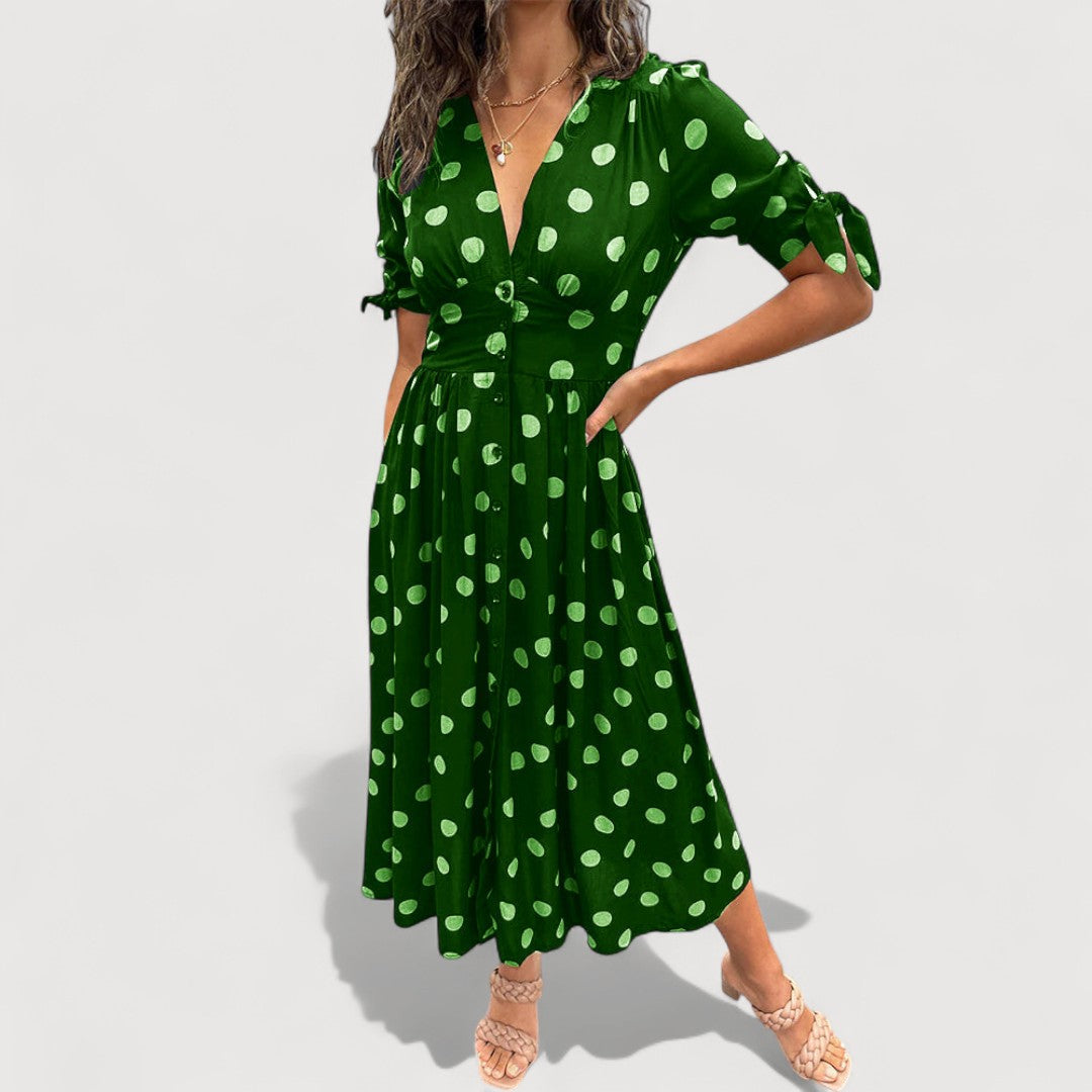 ROCIO | VESTIDO FRESCO CON ESCOTE EN V