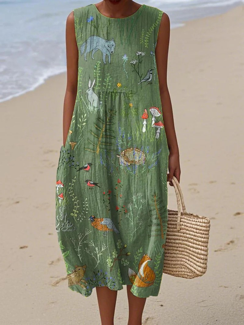 Vestido de Playa Artístico