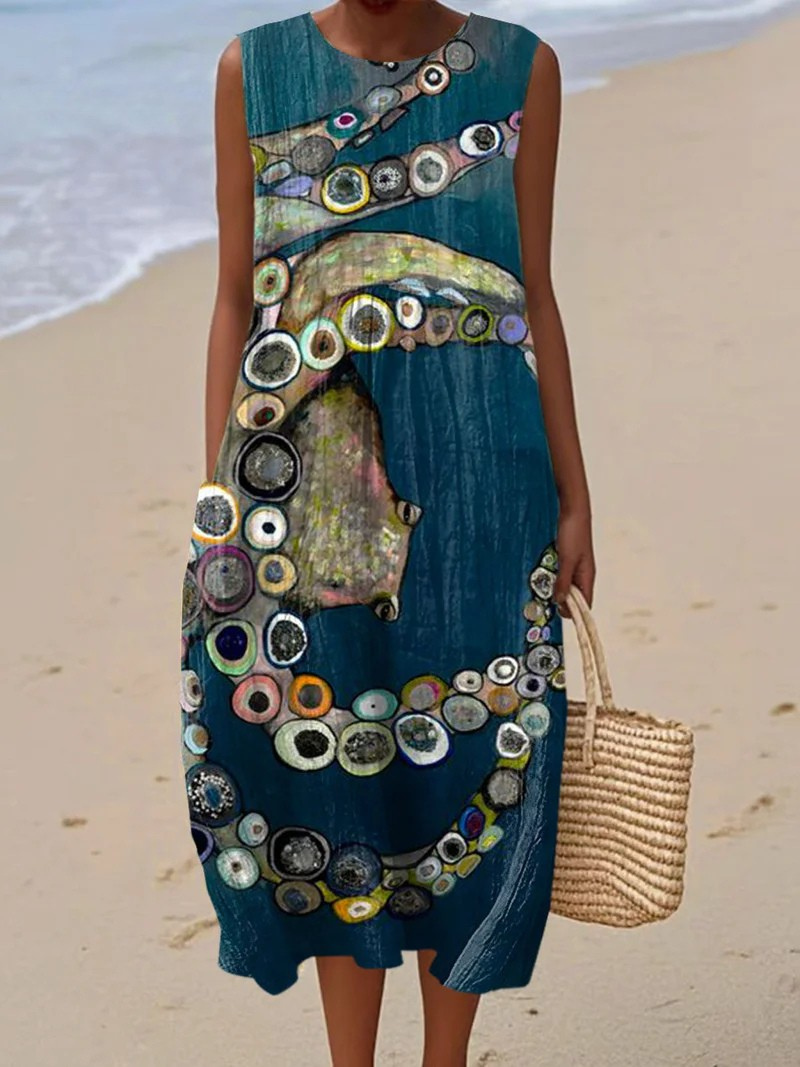 Vestido de Playa Artístico