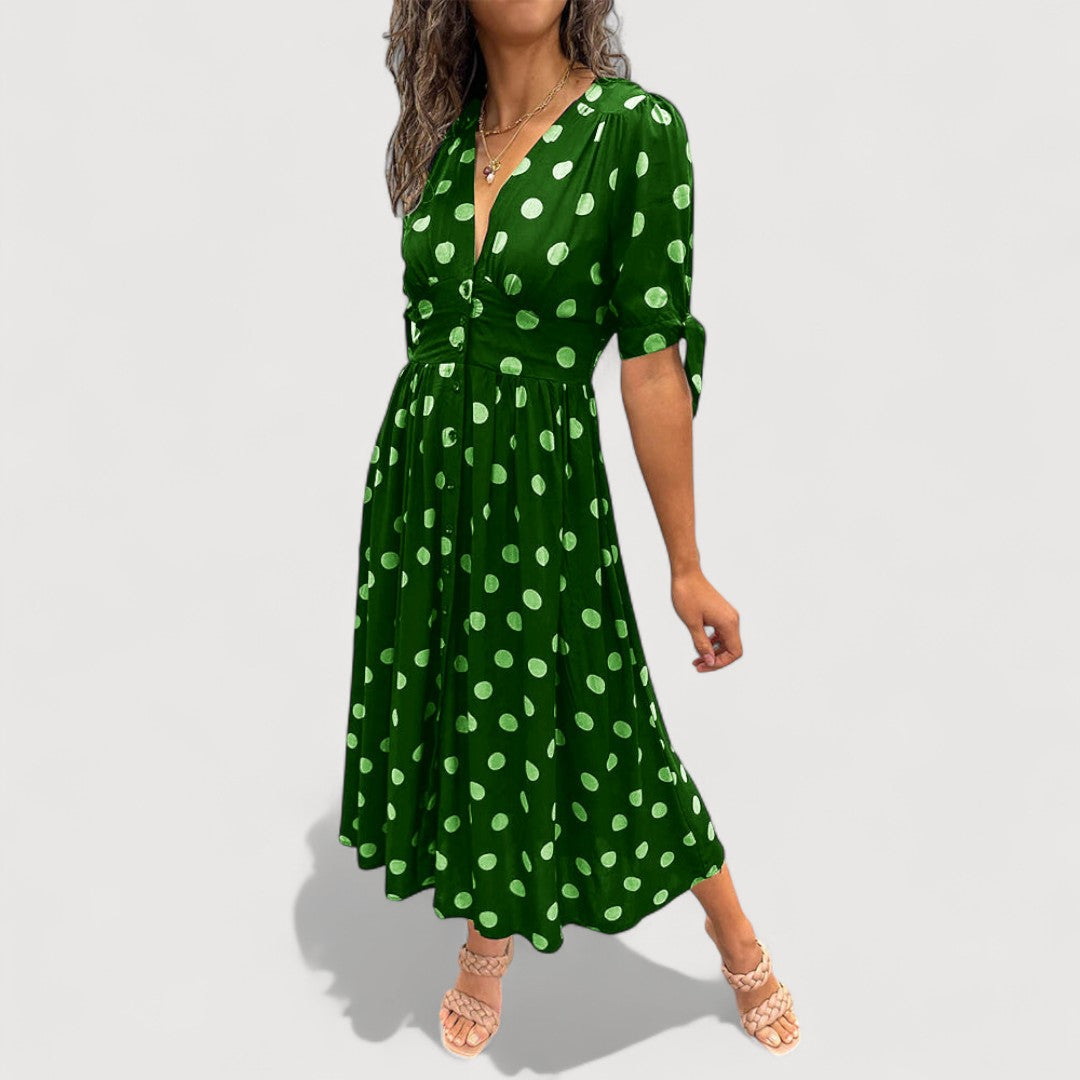 ROCIO | VESTIDO FRESCO CON ESCOTE EN V