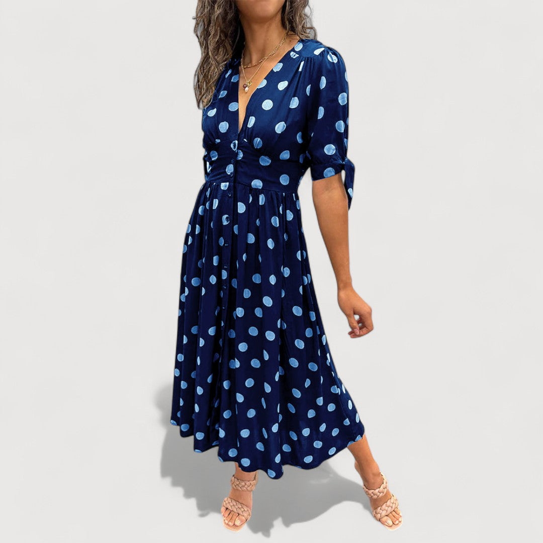 ROCIO | VESTIDO FRESCO CON ESCOTE EN V