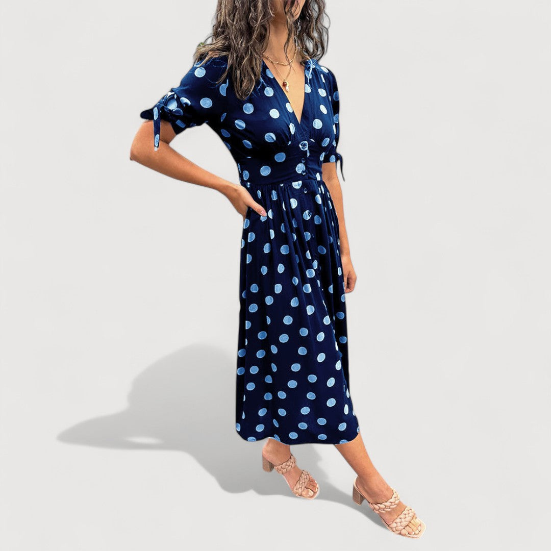 ROCIO | VESTIDO FRESCO CON ESCOTE EN V