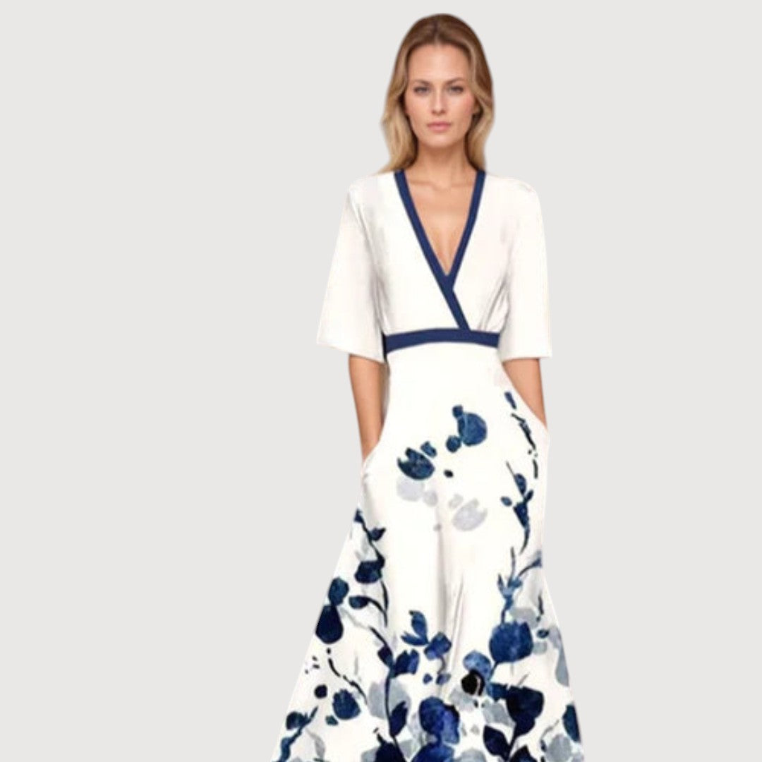 LEONOR | VESTIDO FLORAL ELEGANTE