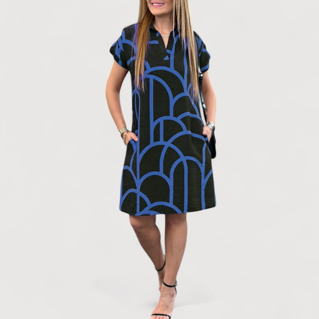 BLANCA | VESTIDO CLÁSICO DE MANGA CORTA