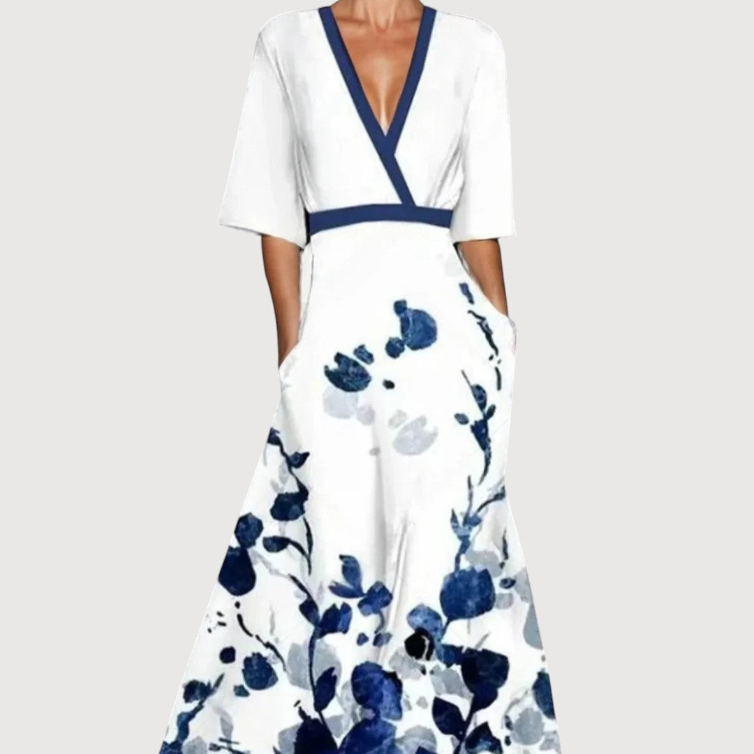 LEONOR | VESTIDO FLORAL ELEGANTE