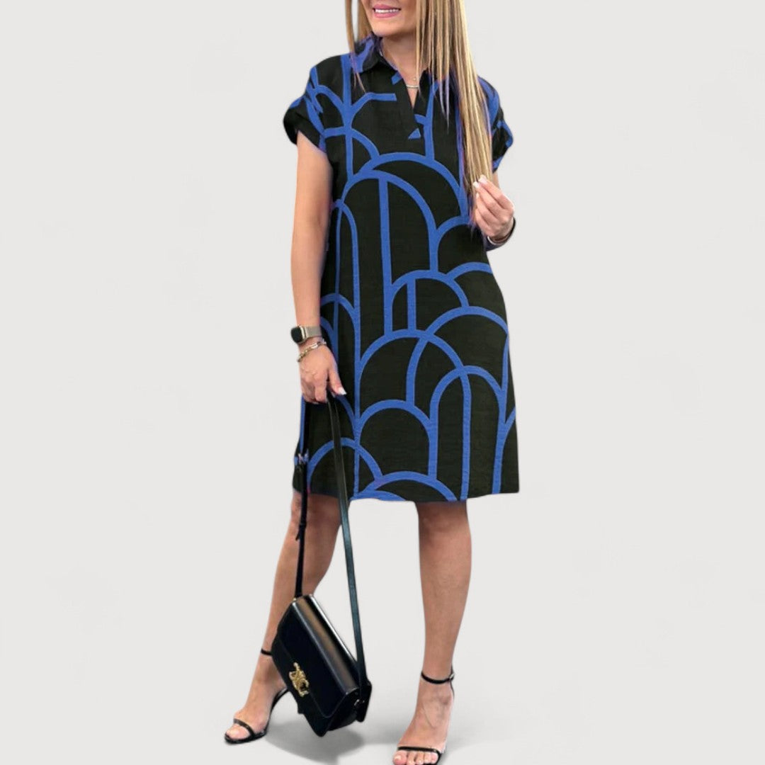 BLANCA | VESTIDO CLÁSICO DE MANGA CORTA