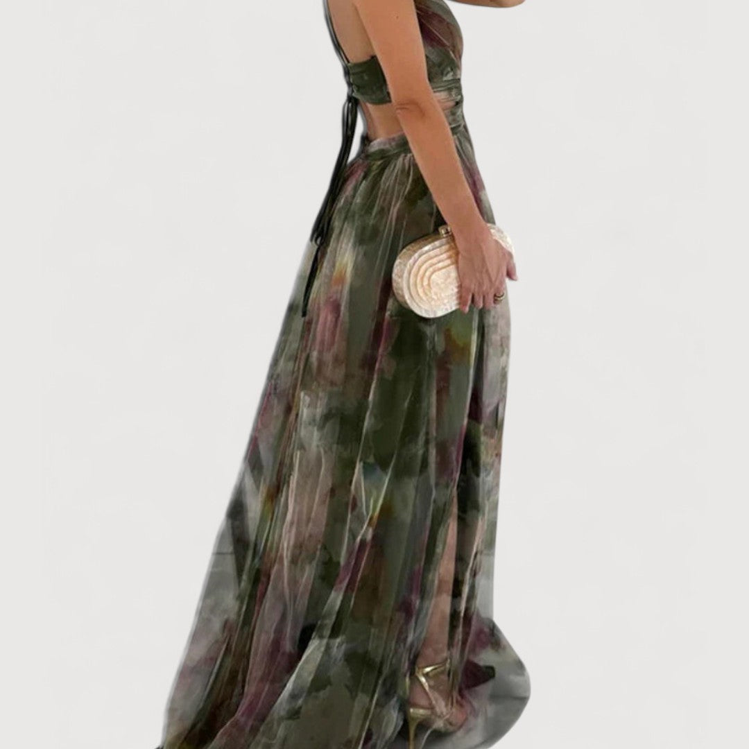 VALENTINA | VESTIDO LARGO FLORAL