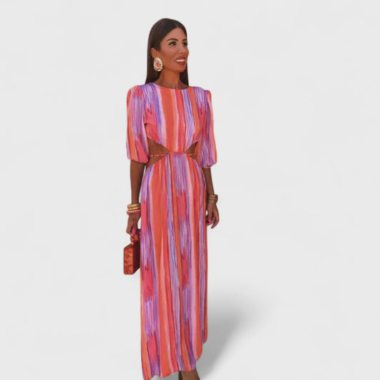 Paloma - Elegante vestido con cortes