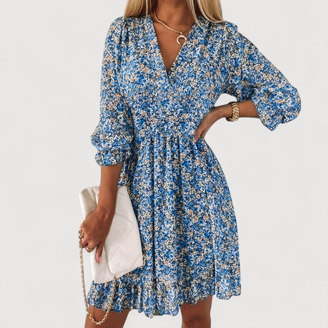 FABI | VESTIDO FLORAL DE VARANO