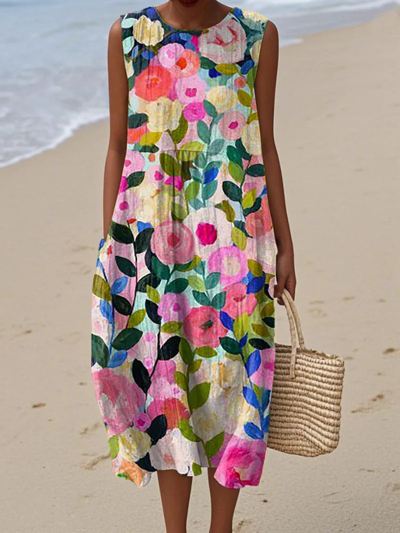 Vestido de Playa Artístico