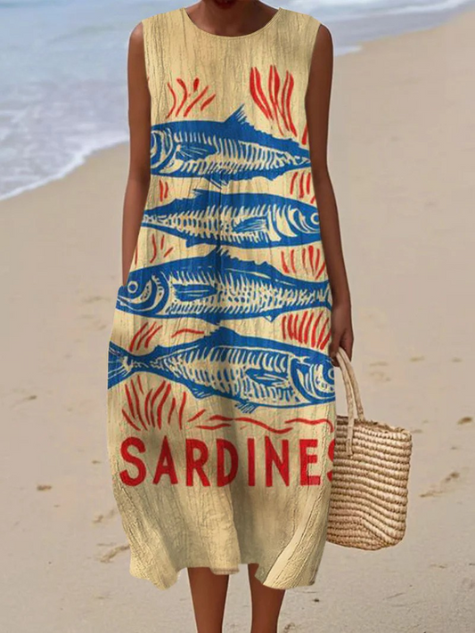 Vestido de Playa Artístico