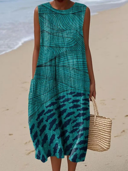 Vestido de Playa Artístico