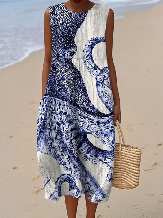 Vestido de Playa Artístico