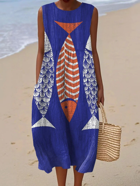 Vestido de Playa Artístico