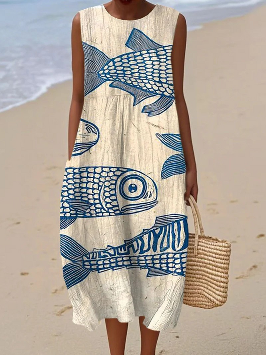 Vestido de Playa Artístico