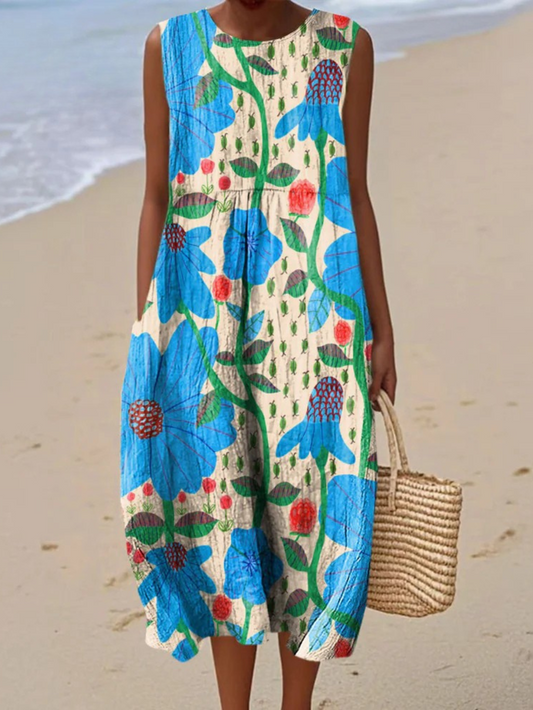 Azzurra – Vestido Artístico Vintage