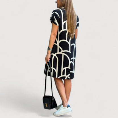 BLANCA | VESTIDO CLÁSICO DE MANGA CORTA